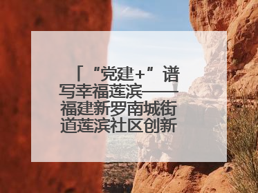 “党建+”谱写幸福莲滨——福建新罗南城街道莲滨社区创新治理模式探访