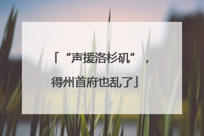 “声援洛杉矶”，得州首府也乱了