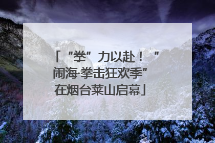 “拳”力以赴！“闹海·拳击狂欢季”在烟台莱山启幕