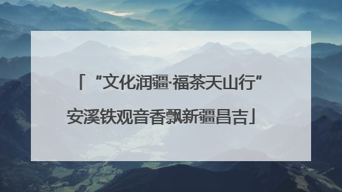“文化润疆·福茶天山行”安溪铁观音香飘新疆昌吉