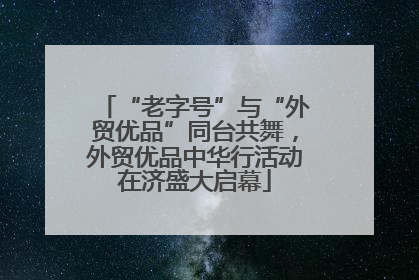 “老字号”与“外贸优品”同台共舞，外贸优品中华行活动在济盛大启幕