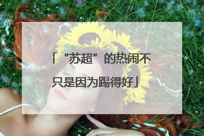 “苏超”的热闹不只是因为踢得好