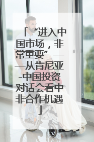 “进入中国市场，非常重要”——从肯尼亚-中国投资对话会看中非合作机遇