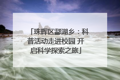 珠晖区酃湖乡：科普活动走进校园 开启科学探索之旅