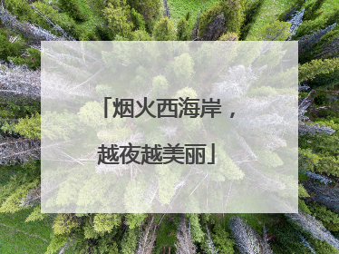 烟火西海岸，越夜越美丽