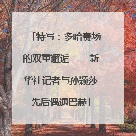 特写：多哈赛场的双重邂逅——新华社记者与孙颖莎先后偶遇巴赫