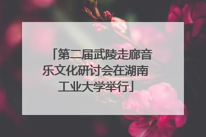 第二届武陵走廊音乐文化研讨会在湖南工业大学举行