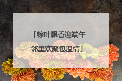 粽叶飘香迎端午 邻里欢聚包温情
