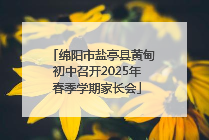 绵阳市盐亭县黄甸初中召开2025年春季学期家长会
