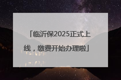 临沂保2025正式上线，缴费开始办理啦