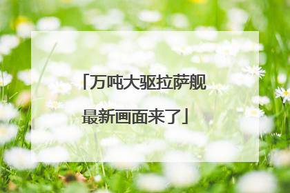 万吨大驱拉萨舰最新画面来了