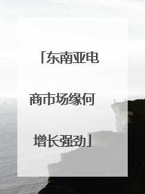 东南亚电商市场缘何增长强劲