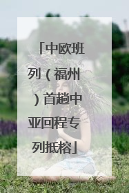 中欧班列（福州）首趟中亚回程专列抵榕