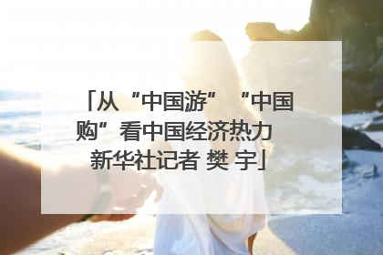 从“中国游”“中国购”看中国经济热力 新华社记者 樊 宇