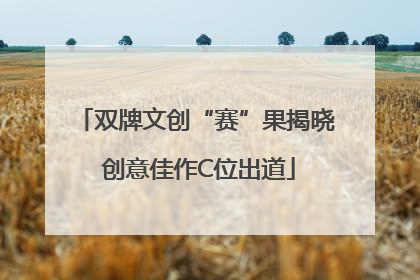 双牌文创“赛”果揭晓 创意佳作C位出道