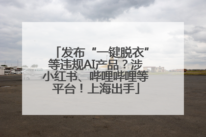 发布“一键脱衣”等违规AI产品？涉小红书、哔哩哔哩等平台！上海出手