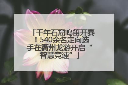 千年石窟鸣笛开赛！540余名定向选手在衢州龙游开启“智慧竞速”