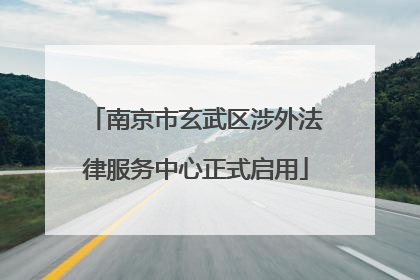 南京市玄武区涉外法律服务中心正式启用