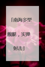 南海多型舰艇，实弹射击