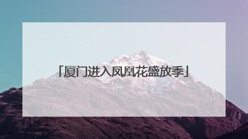 厦门进入凤凰花盛放季