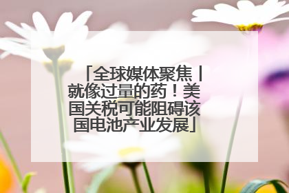 全球媒体聚焦丨就像过量的药！美国关税可能阻碍该国电池产业发展