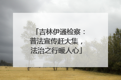 吉林伊通检察：普法宣传赶大集，法治之行暖人心