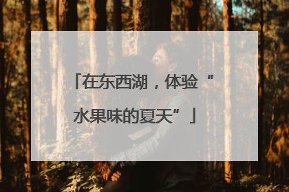 在东西湖，体验“水果味的夏天”