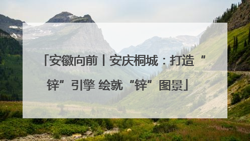 安徽向前丨安庆桐城：打造“锌”引擎 绘就“锌”图景