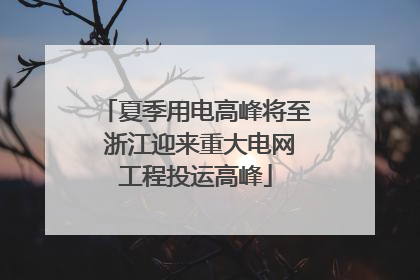 夏季用电高峰将至 浙江迎来重大电网工程投运高峰