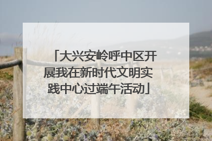 大兴安岭呼中区开展我在新时代文明实践中心过端午活动