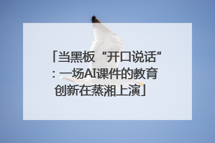 当黑板“开口说话”：一场AI课件的教育创新在蒸湘上演