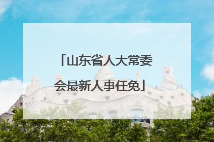 山东省人大常委会最新人事任免
