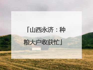 山西永济：种粮大户收获忙