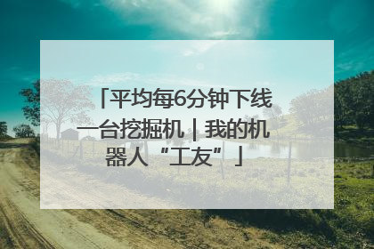 平均每6分钟下线一台挖掘机｜我的机器人“工友”