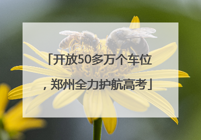 开放50多万个车位，郑州全力护航高考