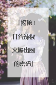 揭秘！甘谷辣椒火爆出圈的密码