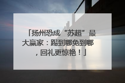 扬州恐成“苏超”最大赢家：踢到哪免到哪，回礼更惊艳！