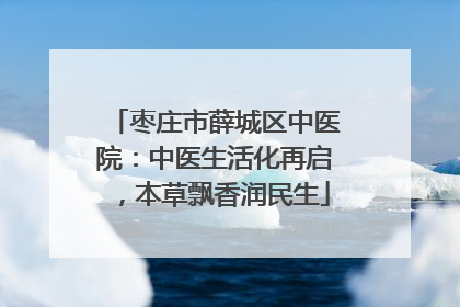 枣庄市薛城区中医院：中医生活化再启，本草飘香润民生