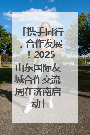 携手同行，合作发展！2025山东国际友城合作交流周在济南启动