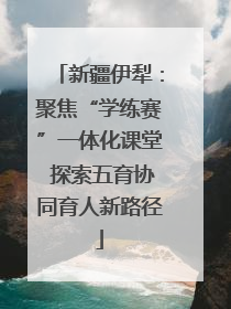 新疆伊犁：聚焦“学练赛”一体化课堂 探索五育协同育人新路径