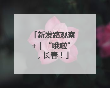 新发路观察+｜“哦啦”，长春！