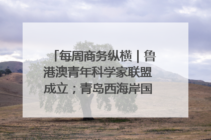每周商务纵横｜鲁港澳青年科学家联盟成立；青岛西海岸国际能源自贸港启用