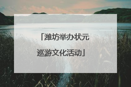 潍坊举办状元巡游文化活动