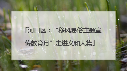 河口区：“移风易俗主题宣传教育月”走进义和大集