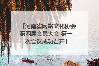 河南省网络文化协会第四届会员大会 第一次会议成功召开