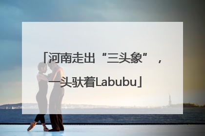 河南走出“三头象”，一头驮着Labubu