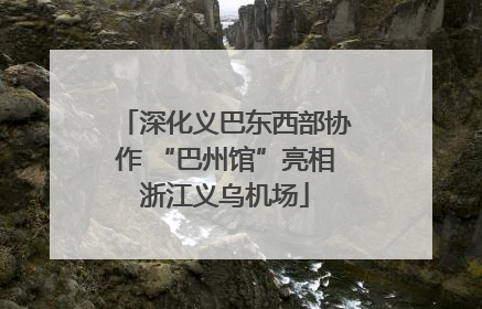 深化义巴东西部协作 “巴州馆”亮相浙江义乌机场
