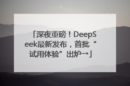 深夜重磅！DeepSeek最新发布，首批“试用体验”出炉→