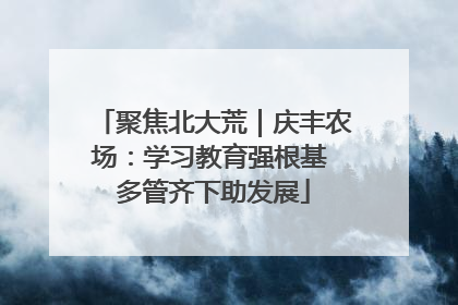 聚焦北大荒｜庆丰农场：学习教育强根基 多管齐下助发展