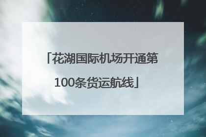 花湖国际机场开通第100条货运航线